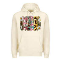 Sandshell Easter Brushstroke With Quail Eggs Daisy And Bunny Premium Hoodie - RanaPortraitStore
