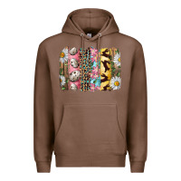 Chestnut Easter Brushstroke With Quail Eggs Daisy And Bunny Premium Hoodie - RanaPortraitStore