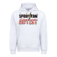 White spray tan artist Urban Hoodie - MaliasSmallBusiness