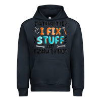 Navy thats what i do i fix stuff and i know things Urban Hoodie - MaliasSmallBusiness