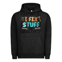 Pigment Black thats what i do i fix stuff and i know things Urban Hoodie - MaliasSmallBusiness