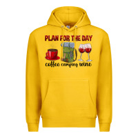 Lemon Plan for the day coffee camping wine Premium Hoodie - texasbilliewilder