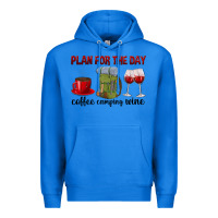 True Royal Plan for the day coffee camping wine Premium Hoodie - texasbilliewilder