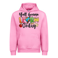 Fuchsia Pink yall gonna learn today Urban Hoodie - MaliasSmallBusiness