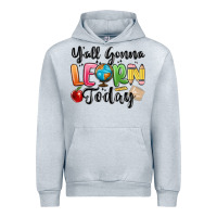 Heather Grey yall gonna learn today Urban Hoodie - MaliasSmallBusiness