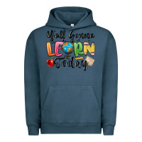 Pigment Midnight Navy yall gonna learn today Urban Hoodie - MaliasSmallBusiness
