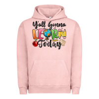 Pigment Salmon yall gonna learn today Urban Hoodie - MaliasSmallBusiness