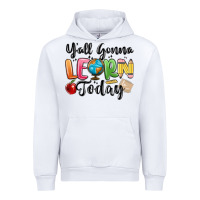 White yall gonna learn today Urban Hoodie - MaliasSmallBusiness