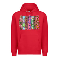 Red Western Easter Brushstrokes Premium Hoodie - RanaPortraitStore