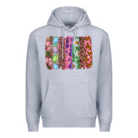 Heather Grey Western Easter Brushstrokes Premium Hoodie - RanaPortraitStore