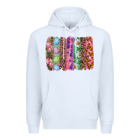 White Western Easter Brushstrokes Premium Hoodie - RanaPortraitStore