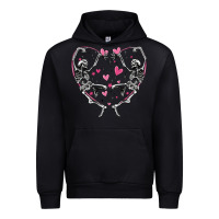 Foreset Green valentines day skeleton Urban Hoodie - MaliasSmallBusiness
