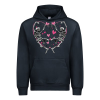 Navy valentines day skeleton Urban Hoodie - MaliasSmallBusiness