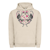 Pigment French Oak valentines day skeleton Urban Hoodie - MaliasSmallBusiness