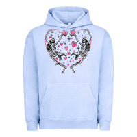 Pigment Grape Ice valentines day skeleton Urban Hoodie - MaliasSmallBusiness