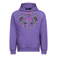 Tulip valentines day skeleton Urban Hoodie - MaliasSmallBusiness