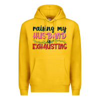 Lemon Raising my husband is exhausting Premium Hoodie - texasbilliewilder