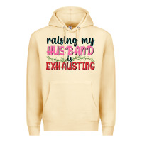 Pina Colada Raising my husband is exhausting Premium Hoodie - texasbilliewilder