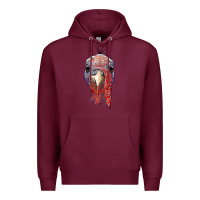 Burgundy gobble face Premium Hoodie - RanaPortraitStore