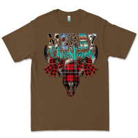 Cacao merry christmas bull skull Premium Tee - CowhideDigitalArt