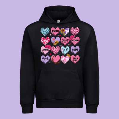 Urban Hoodie valentines candy hearts