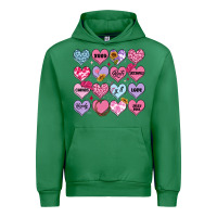 Emerald valentines candy hearts Urban Hoodie - MaliasSmallBusiness