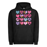 Pigment Black valentines candy hearts Urban Hoodie - MaliasSmallBusiness