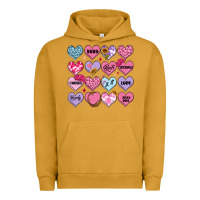 Pigment Peanut Butter valentines candy hearts Urban Hoodie - MaliasSmallBusiness
