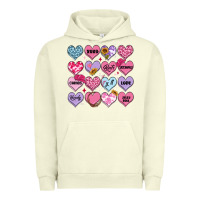 Pigment Pistachio valentines candy hearts Urban Hoodie - MaliasSmallBusiness