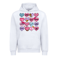 White valentines candy hearts Urban Hoodie - MaliasSmallBusiness