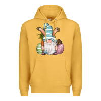Mustard Easter Bunny Gnomes with Egg and Carrot Premium Hoodie - RanaPortraitStore
