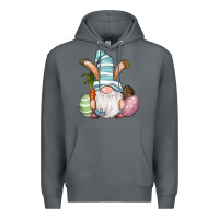 Rock Easter Bunny Gnomes with Egg and Carrot Premium Hoodie - RanaPortraitStore