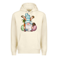 Sandshell Easter Bunny Gnomes with Egg and Carrot Premium Hoodie - RanaPortraitStore