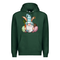 Sports Green Easter Bunny Gnomes with Egg and Carrot Premium Hoodie - RanaPortraitStore