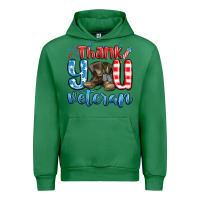 Emerald thank you veteran Urban Hoodie - MaliasSmallBusiness