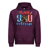Mauve Wine thank you veteran Urban Hoodie - MaliasSmallBusiness