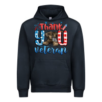 Navy thank you veteran Urban Hoodie - MaliasSmallBusiness