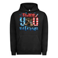 Pigment Black thank you veteran Urban Hoodie - MaliasSmallBusiness