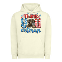 Pigment Pistachio thank you veteran Urban Hoodie - MaliasSmallBusiness
