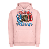Pigment Salmon thank you veteran Urban Hoodie - MaliasSmallBusiness