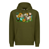 Army Green Sheep coffee cups Premium Hoodie - texasbilliewilder