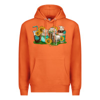 Carrot Sheep coffee cups Premium Hoodie - texasbilliewilder