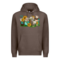 Coffee Sheep coffee cups Premium Hoodie - texasbilliewilder