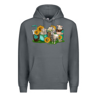 Rock Sheep coffee cups Premium Hoodie - texasbilliewilder
