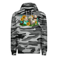 Slate Camo Sheep coffee cups Premium Hoodie - texasbilliewilder