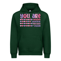 Forest Green you are valentine Urban Hoodie - MaliasSmallBusiness