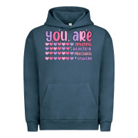 Pigment Midnight Navy you are valentine Urban Hoodie - MaliasSmallBusiness