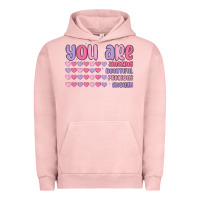 Pigment Salmon you are valentine Urban Hoodie - MaliasSmallBusiness