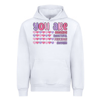 White you are valentine Urban Hoodie - MaliasSmallBusiness