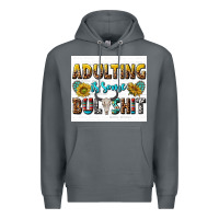 Rock adulting is some bullshit Premium Hoodie - texasbilliewilder